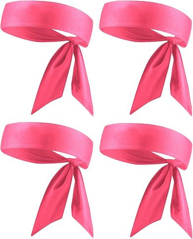 Head Tie, Tennis Headbands Tie Back, Sweat Wicking Ninja Karate Running Headband Headwrap for Men Women Kids Girls Boys in Saudi Arabia