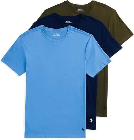 POLO RALPH LAUREN 3-Pack Slim Fit Cotton Crews Multicolor LG in Saudi Arabia