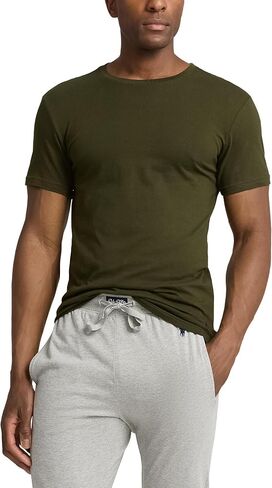POLO RALPH LAUREN 3-Pack Slim Fit Cotton Crews Multicolor LG in Saudi Arabia