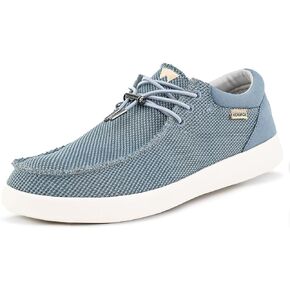 Kickback Haven Shoes - Men's Moccasins - Lightweight Lace Up Mens Smart Casual Shoes - All Day Comfort Mens Canvas Shoes - Men's Slip On Shoes