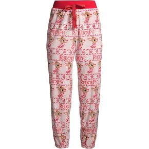 Women's Rudolph The Red-Nosed Reindeer Velour Jogger Sleep Pants