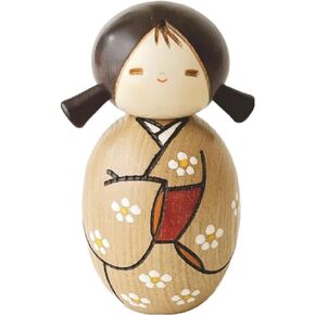 دمية كوكيشي اليابانية الحديثة من يوسابورو (يأتي الربيع - صغيرة)، مصنوعة في اليابان، تماثيل قابلة للتجميع، حرف تقليدية، فتاة ترتدي الكيمونو in Kuwait