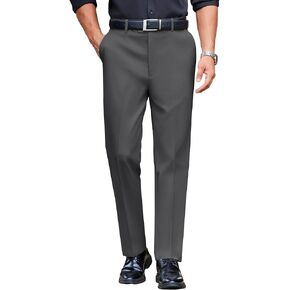 COOFANDY Mens Classic Casual Dress Pants Expandable Waist Suit Pant Slim Fit Flat Front Slacks