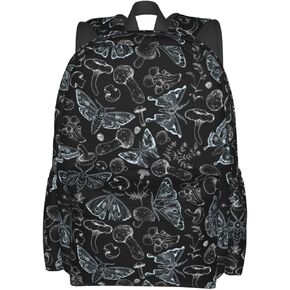 Daisy Butterfly Dragonfly Mushroom Stylish Backpack With Adjustable Padded Shoulder Straps Daypacks For College Travel