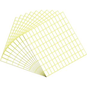 1960 Pcs 10 Sheets Small Price Tags, White Label Stickers, Name Tags, Removable Labels, Blank Stickers for Jars, Writing, Jewelry, Clothing (10, 9x13mm/0.35x0.51 inches)