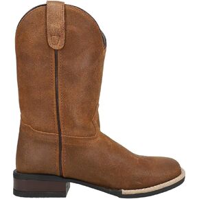 ROPER Kids Boys Monterey Square Toe Casual Boots Mid Calf - Brown