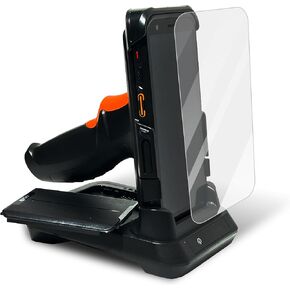 SOLUX PDA Handheld Android Barcode Scanner with Pistol Grip, Charging Cradle and Extra Battery -1D/2D/QR Inventory Scanner - Bluetooth, GPS, GSM, Rugged and Wi-Fi 6 - Enabled Handheld Terminal - 5.5" in Kuwait