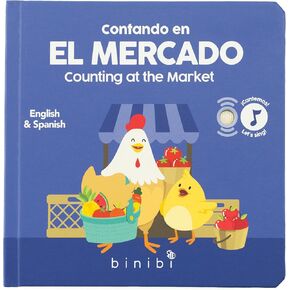 Binibi Spanish Musical Book for Toddlers 1-3 Estrellita ¿Dónde Estás? & Other Nursery Rhymes | Spanish Learning for Kids | Bilingual Children's Book | Sound Book | Libro en español para bebés