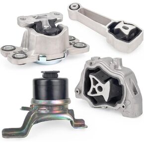 ENA Engine Motor and Trans Mount for A4070 A4099 A4098 A4071 Set of 4 Compatible with Volvo 2011-2016 S60 2008-2015 S80 XC70 2015 2016 V60 XC60 2008-2010 V70 Replacement for 9906 10001 10035 9907