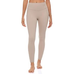 Lavento Women's Active Sculpt Workout Leggings 25" - No Front Seam Yoga Legging with Pockets in Kuwait