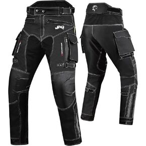 JAG Motorcycle Protective Pants - Dual Sport Motocross Pants with Armor Impact Protection & Water Resistant Cordura Fabric