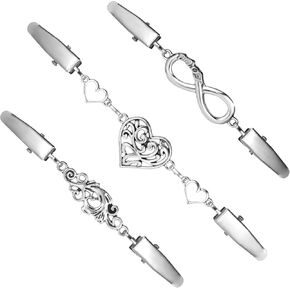 3Pcs Dress Clips Back Cinch, Vintage Waist Cincher Clip Sweater Clips, 3 Style Cardigan Clip Shawl Clips Shirt Clips for women clothing Wearings(Vintage Style)
