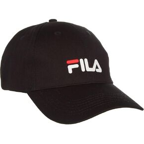 قبعة بيسبول قابلة للتعديل بشعار التراث للجنسين من Fila (أسود) in Kuwait