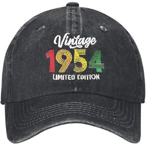 70th Birthday Gifts for Women Men, Vintage 1954 Embroidered Baseball Cap
