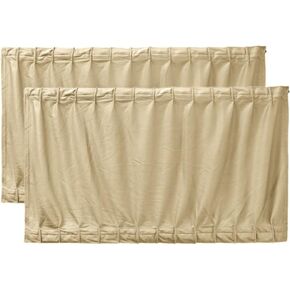 uxcell 2 Pcs 70 x 39cm Beige Adjustable VIP Car Window Curtain Sunshade Visor