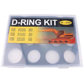 BLUESUNSOLAR 1 Box of 80 Pcs D Ring Kit 4C-4784 4C4784 CA4C4784 2701535 270-1535 Replacement for Caterpillar CAT Excavator