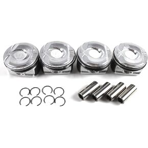 11257566019 Piston Ring Kit 4Pcs Compatible with Mini Cooper06-16 R55 R56 R57 R61 N14 1.6L Turbo Cooper Countryman 1.6L Replace OE 11257576973