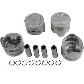مجموعة المكبس DNJ P927 لـ 1990-1992 / Geo، Toyota/Corolla، Prizm / 1.6L / DOHC / L4 / 16V / 1587cc / 4AGE
