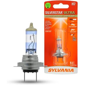 SYLVANIA - H7 SilverStar Ultra - High Performance Halogen Headlight Bulb, High Beam, Low Beam and Fog Replacement Bulb, Brightest Downroad with Whiter Light, Tri-Band Technology (Contains 1 Bulb)