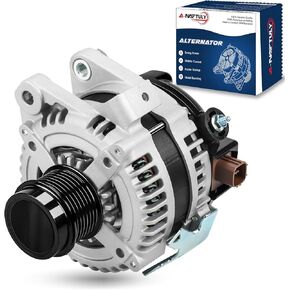 Alternator Compatible with Toyota Camry 2007 2008 2009, Corolla, Matrix, Pontiac Vibe, Scion xB, L4, 2.4L, 100A, 12V, CW, 7-Groove Pulley, High Output Alternator Replacement 400-52167R, VND0396