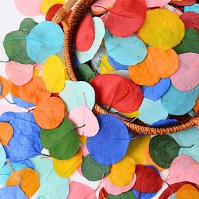 Dried Eucalyptus Leaves Confetti- Real Natural Flower Petals Confetti Colorful Flowers for Crafts, Resin, Fall Decor, Wedding, Party 1.76oz
