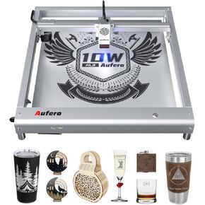 Aufero Laser Engraver Machine 10W Output Laser Engravering Machine with APP Control Laser Engraver and Cutter Machine for Wood, Metal, Acrylic,Leather