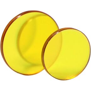 FONLAND Laser Beam Combiner Lens Diameter 20mm 25mm for CO2 Laser Engraving Cutting Machine to Adjust Light Path and Make Laser Visible, Thickness: 2mm