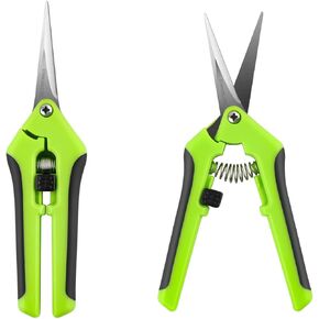 2PCS Ergonomic Spring-Action Scissors,Spring-Loaded Craft Shears with Stainless Steel Blades,for Cutting Intricate Details and Tight Patterns for People with Arthritis or Limited Hand Strength