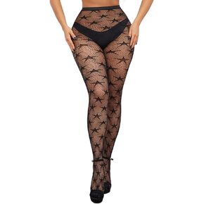Women fishnet tights black fishnet stockings for women star patterned tights leggings