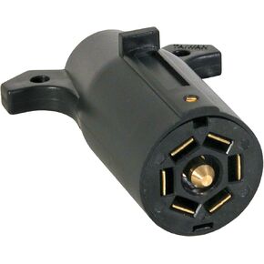 Buyers Products TC2007P 7-Way Plastic Trailer Connector Adapter, Trailer Side Trailer Connect Adapter, Attach to Existng Trailer Wiring Lead, Utility Trailer Accessories