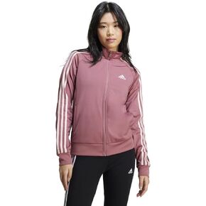adidas Women's Primegreen Essentials Warm-up Slim 3-Stripes Track Jacket