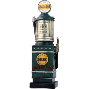 Retro Gasoline Gas Pump Coin Bank Piggy Saving Bank Fuel Pump Decorative Resin Vintage Collectible Figurine Sculpture