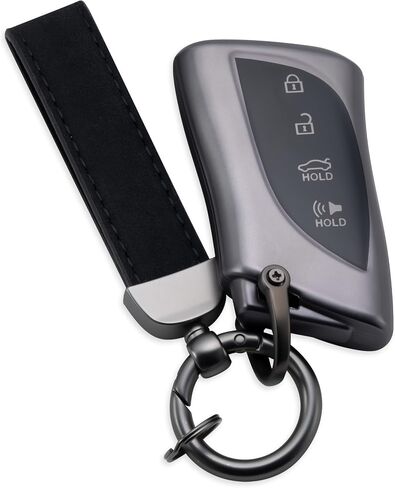 سلسلة مفاتيح لجراب غطاء مفتاح Lexus Key Fob مناسب لـ 2018-2024 ES200، ES350، LC500، LS500، UX200، ES300h، GX460، RX350h، NX450 in Kuwait