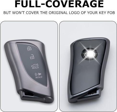 سلسلة مفاتيح لجراب غطاء مفتاح Lexus Key Fob مناسب لـ 2018-2024 ES200، ES350، LC500، LS500، UX200، ES300h، GX460، RX350h، NX450 in Kuwait