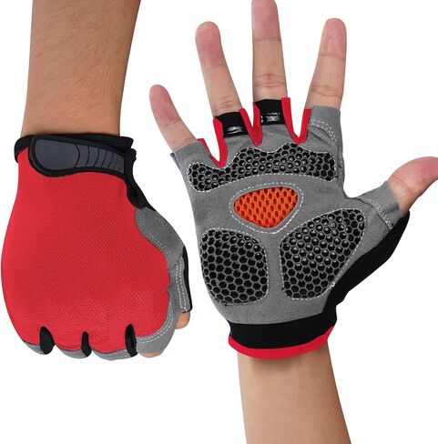 WULI Cycling Gloves Half Finger Men's and Women's Fitness Gloves for Cycling, Breathability, Anti Slip Yoga Equipment, Anti cocooning, Wrist Protection Thickened Palm in Saudi Arabia
