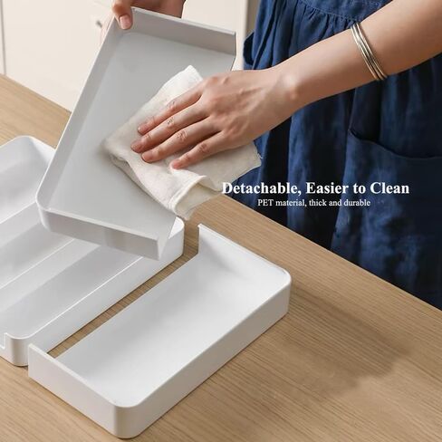 Shallow Drawer Organizer, 2 Pack Expandable Office Drawer Organizers Dividers, Pen Organizer for Desk, Tray Box Accessories for Desktop, Bathroom, Kitchen, Makeup, Vanity, Medicine in Saudi Arabia