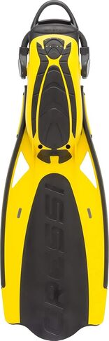 Cressi Adult Open Heel Fins with Elastic Bungee Strap for Scuba Diving - Strength, Power, Comfort, Aesthetics, Lightness - Thor EBS: Made in Italy in Saudi Arabia