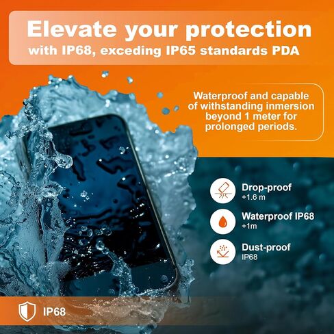 SOLUX PDA Handheld Android Barcode Scanner with Pistol Grip, Charging Cradle and Extra Battery -1D/2D/QR Inventory Scanner - Bluetooth, GPS, GSM, Rugged and Wi-Fi 6 - Enabled Handheld Terminal - 5.5" in Kuwait