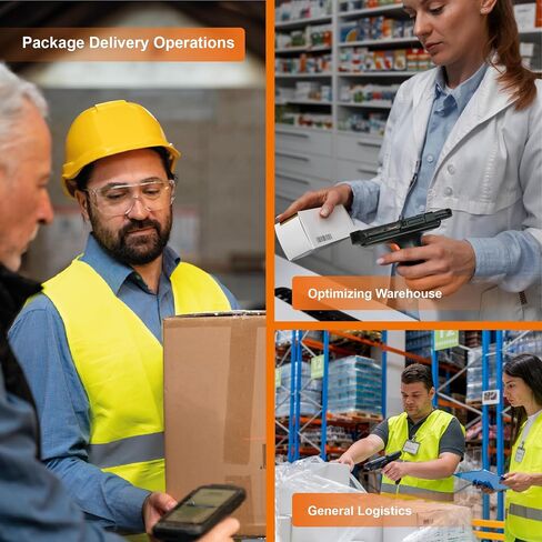 SOLUX PDA Handheld Android Barcode Scanner with Pistol Grip, Charging Cradle and Extra Battery -1D/2D/QR Inventory Scanner - Bluetooth, GPS, GSM, Rugged and Wi-Fi 6 - Enabled Handheld Terminal - 5.5" in Saudi Arabia