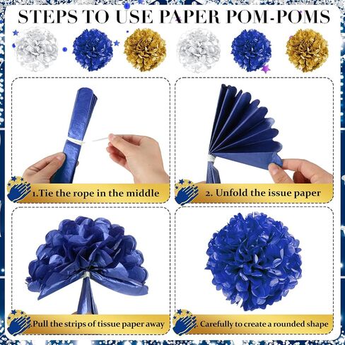 We Appreciate You Decorations Blue Gold Thank You for All You Do Banner Honeycomb Centerpieces Hanging Swirls Employee Staff Appreciation Gift Pastor Teacher Doctor Retirement Appreciation Party Decor in Saudi Arabia