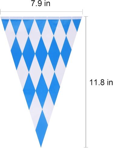 TUPARKA 98 Feet Oktoberfest Bavarian Pennant Banner Flag, Oktoberfest Decorations Octoberfest Party Supplies in Kuwait