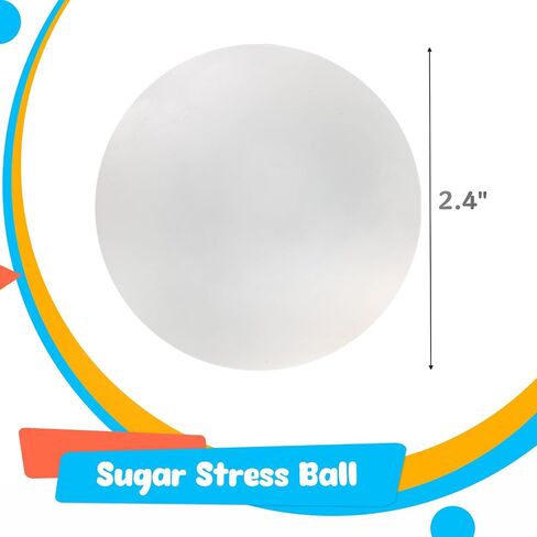 AMOR PRESENT Sugar Stress Ball, 2.4 inch Slow Rise Stress Ball Malt Syrup Filled Squeeze Ball for Teens Pressure Relief Party Class Reward in Saudi Arabia