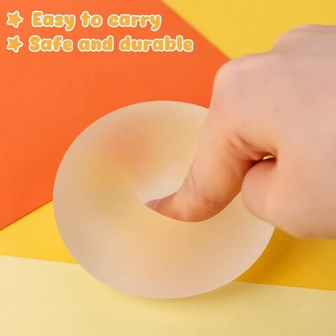 AMOR PRESENT Sugar Stress Ball, 2.4 inch Slow Rise Stress Ball Malt Syrup Filled Squeeze Ball for Teens Pressure Relief Party Class Reward in Saudi Arabia