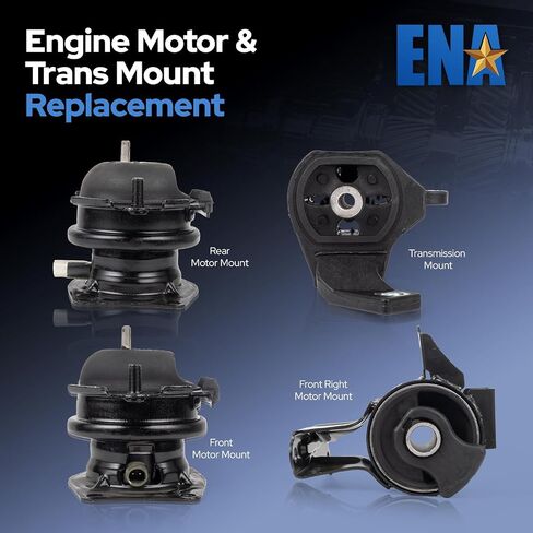 مجموعة حامل محرك وناقل الحركة ENA متوافقة مع Honda Pilot 2015 2014 2013 2012 2011 2010 2009 3.5l لاستبدال A65078 A4587 A65077 A65015 EM-7186 EM-9415 EM-7187 EM-9512 in Saudi Arabia