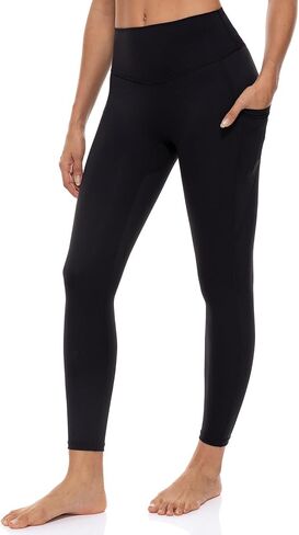 Lavento Women's Active Sculpt Workout Leggings 25" - No Front Seam Yoga Legging with Pockets in Saudi Arabia