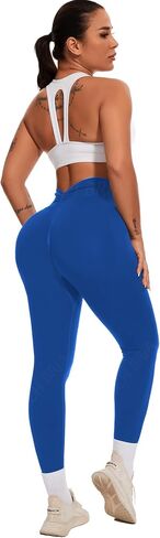 V Back Scrunch Butt Leggings for Women Workout Leggings Butt Lift for Gym Yoga Running High Waisted Seamless Pants in Saudi Arabia