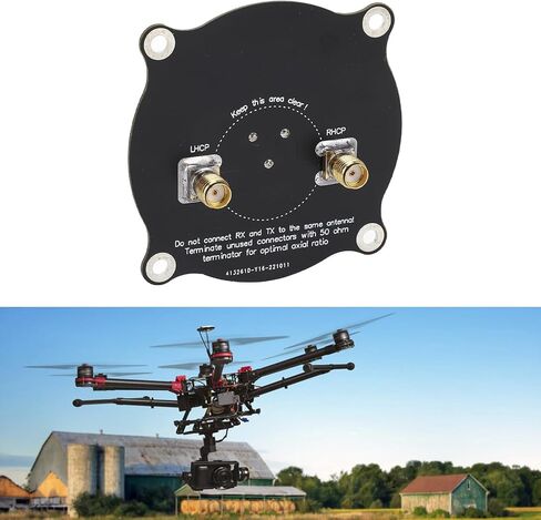 Alomejor 5.8GHz FPV Antenna Triple Feed Patch Antenna 9.4dBi High Gain Circularly Polarized Antenna for FPV Racing Drone in Saudi Arabia