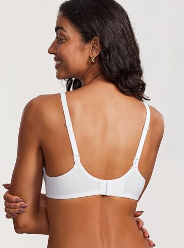 DOBREVA Women's Lightly Padded Balconette Bra Tshirt Supportive Underwire Plus Size Demi in Kuwait
