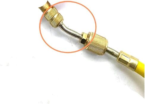 2Pcs R410a Brass Quick Adapter 5/16 Female to 1/4 Male SAE for Mini Split System HVAC and Refriger Refrigerant Charging in Saudi Arabia