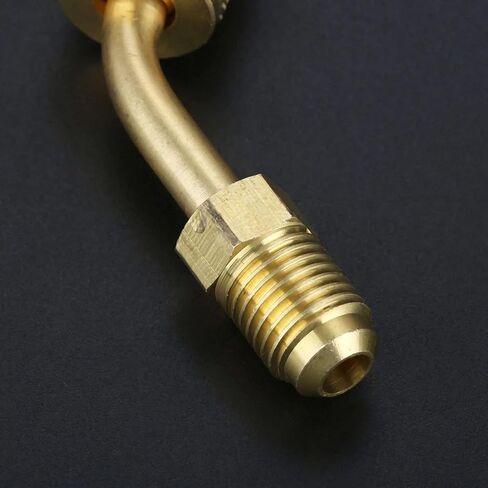 2Pcs R410a Brass Quick Adapter 5/16 Female to 1/4 Male SAE for Mini Split System HVAC and Refriger Refrigerant Charging in Saudi Arabia
